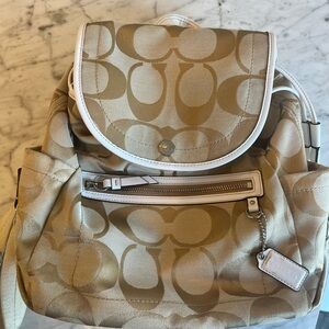 Coach Tan Backpack Purse